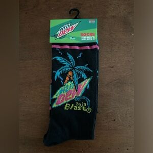 🌵3/$15 Mtn Dew Baja Blast crew socks ( see description)